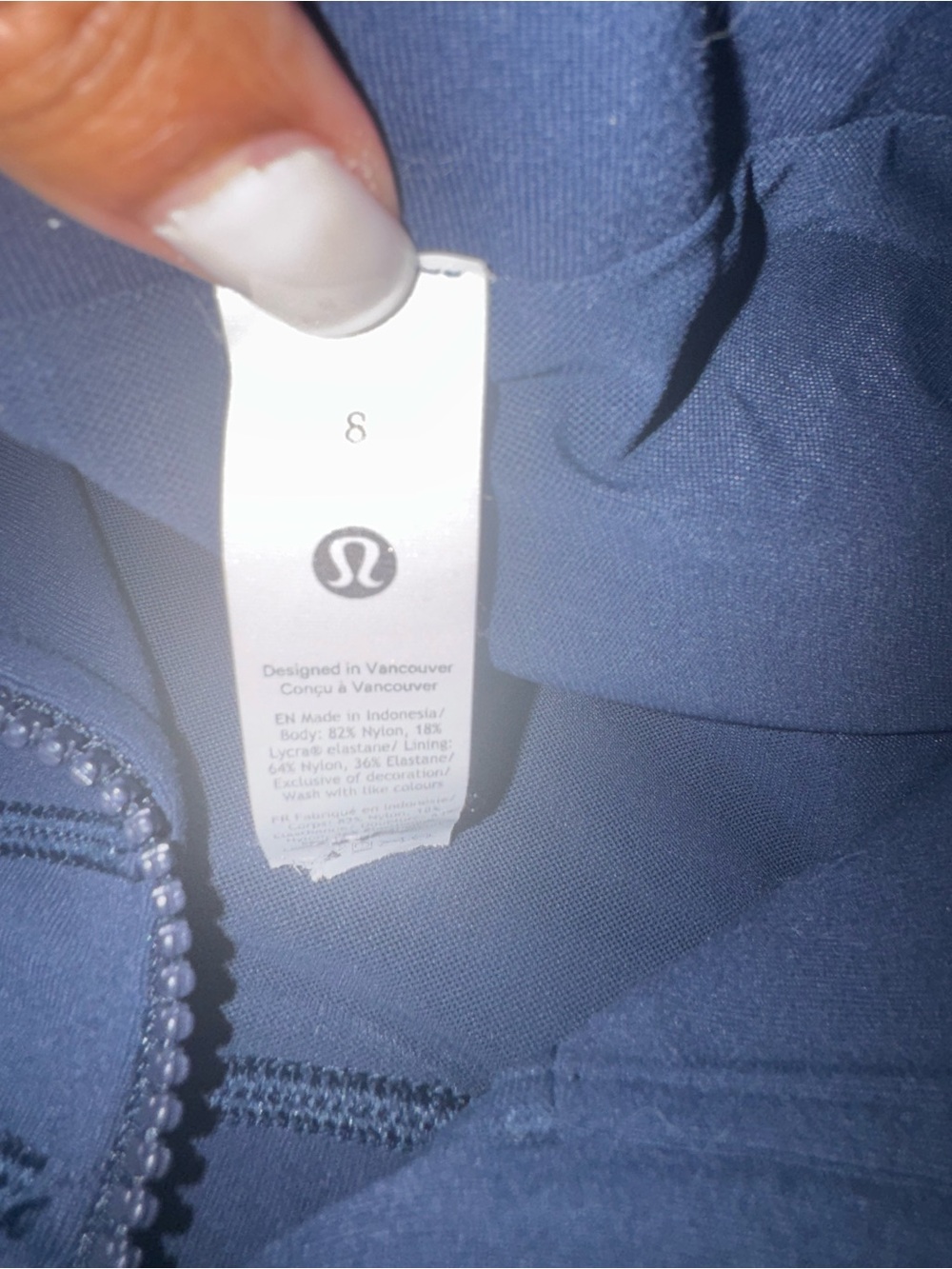 lululemon athletica Navy Zip-Up Athletic Jacket - Picture 3 of 6